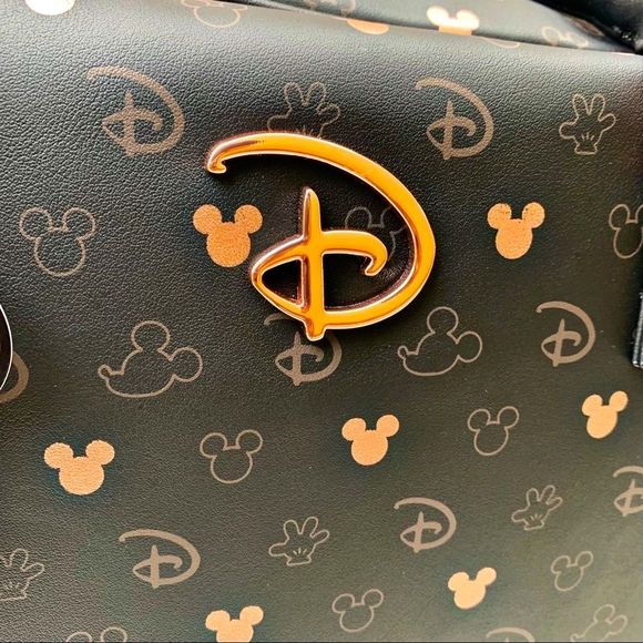 Disney Mickey Mouse Black/Rose Gold Weekender Travel bag - Picture 6 of 16